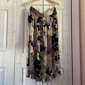 Essay by Sharon Anthony Flower Print Long Skirt